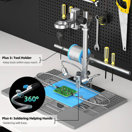 Andonstar AD249SM - Plus 10.1" 3 - Lens HDMI Digital Microscope - Elektor