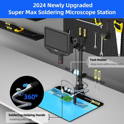 Andonstar AD409 Max - ES 10.1" HDMI Digital Microscope (incl. Endoscope) - Elektor