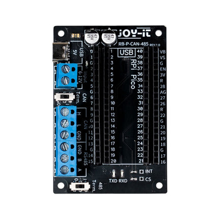 JOY - iT Expansion Board with CAN and RS485 Interface for Raspberry Pi Pico - Elektor