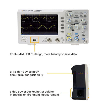 OWON SDS1022 2 - ch Oscilloscope (20 MHz) - Elektor
